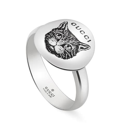 feline gucci ring|luxury gucci cat collar.